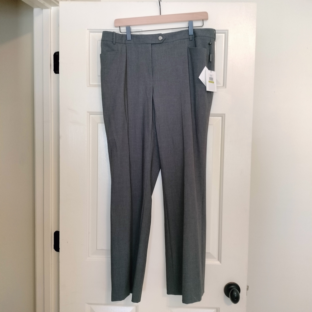 NWT Calvin Klein Gray Women's Trousers 14P